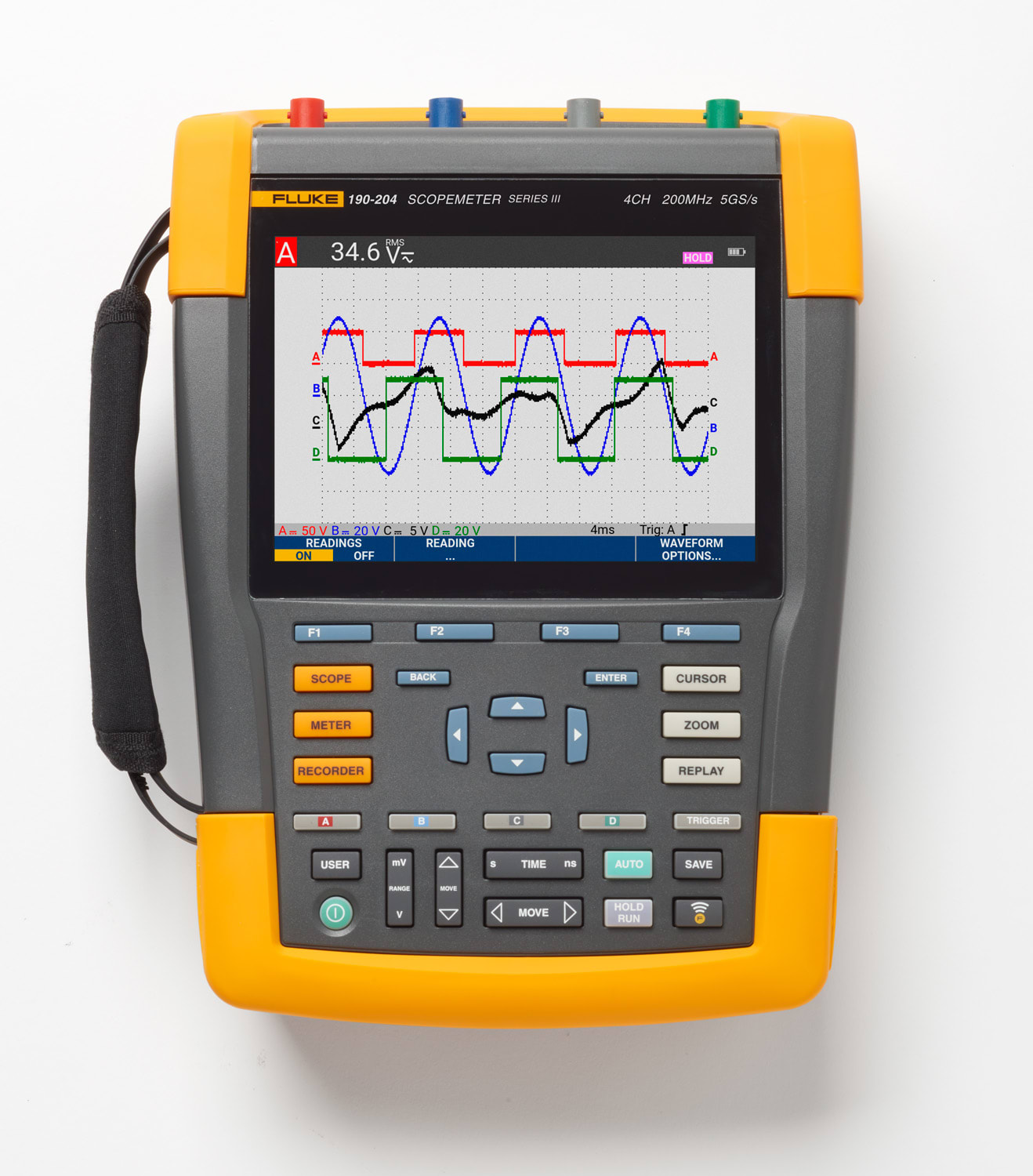 FLUKE ITALIA SRL FLK5282463 190-204-III OSCILLOSCOPIO 200MHZ, 4 CANA