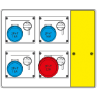 SCAME PARRE SPA - SCA656.7124-092 MBOX2 CON SPINA VOLANTE PRESE S/FUSIBILI