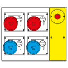 SCAME PARRE SPA - SCA656.7924-730 MBOX2 MORSETT.+EMERGENZA PR. S/FUSIBILI