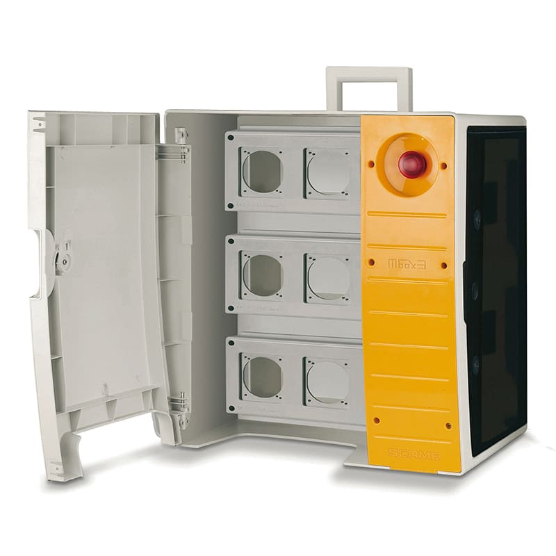 SCAME PARRE SPA SCA657.0938-000 QUADRO MBOX3VUOTO X 9OPTIMA C/PORTA + EM