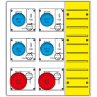 SCAME PARRE SPA - SCA657.6036-112 QUADRO DI DISTRIBUZIONE ASC
