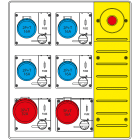 SCAME PARRE SPA SCA657.6936-025 MBOX3 MORSETT.+EMERGENZA PR. C/FUSIBILI