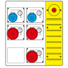 SCAME PARRE SPA - SCA657.8935-012 MBOX3 MORSETT.+EMERGENZA PR. S/FUSIBILI