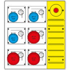 SCAME PARRE SPA - SCA657.8836-022 MBOX3 CON SPINA+EMERGENZA PR.S/FUSIBILI