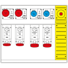 SCAME PARRE SPA - SCA658.6958-111 MBOX5 MORSETTIERA+EMERGENZA PRESE C/FUS.