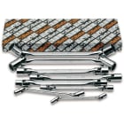 BM SPA - BMM000800051 Serie di 8 chiavi a bussola poligonale snodate doppie (art. 80)