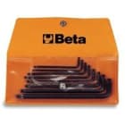 BM SPA - BMM000970260 Serie di 8 chiavi maschio piegate per viti con impronta Tamper Resistant Torx® (art. 97RTX) in busta