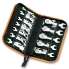 BM SPA - BMM001420175 Serie di 12 chiavi combinate corte diritte a cricchetto (art. 142C) in astuccio