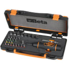 BM SPA - BMM005830931 Assortimento di 1 giravite dinamometrico, 8 chiavi a bussola esagonali, 20 inserti per avvitatori e 2 accessori in cassetta di lamiera con termoformat