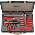 BM SPA - BMM009100917 8 chiavi a bussola poligonali 4 chiavi a bussola esagonali maschio e 4 accessori