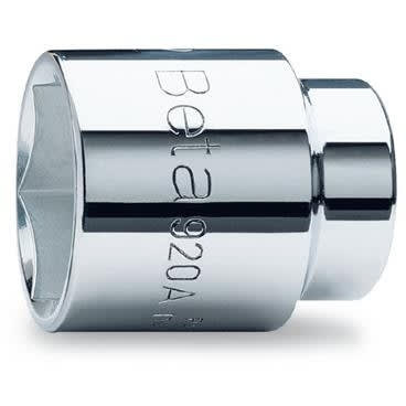 BM SPA - BMM009200008 Chiavi a bussola con attacco quadro femmina 1/2' bocca esagonale, cromate