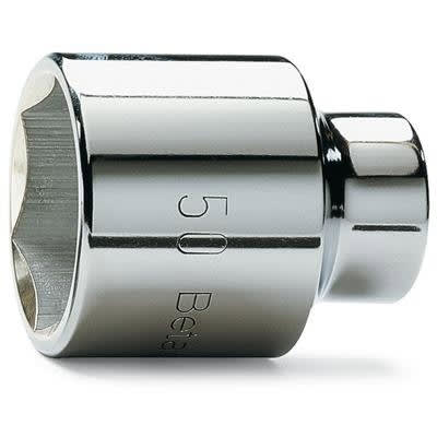 BM SPA - BMM009280019 Chiavi a bussola con attacco quadro femmina 3/4' bocca esagonale, cromate