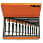 BM SPA - BMM009300098 Serie di 13 chiavi a tubo doppie poligonali serie pesante (art. 930) in cassetta