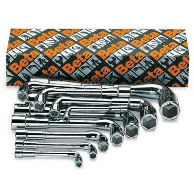 BM SPA - BMM009330080 Serie di 11 chiavi a pipa doppie esagonali (art. 933)