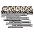 BM SPA - BMM009350181 Serie di 8 chiavi a tubo doppie esagonali serie leggera (art. 935)