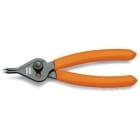 BM SPA - BMM010390015 Pinza reversibile a becchi diritti per anelli elastici di sicurezza per fori e alberi, manici ricoperti in PVC