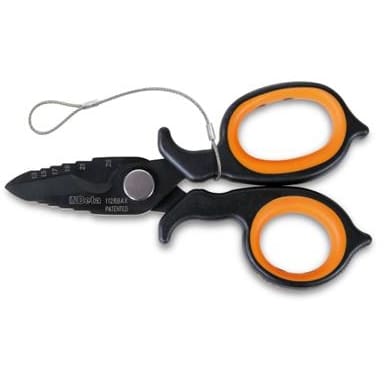 BM SPA - BMM011284088 Forbici per elettricisti a doppio effetto, con profili a fresa in acciaio inossidabile rivestito in DLC H-SAFE