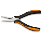 BM SPA - BMM011720101 Pinza per elettronica a becchi piatti lunghi lisci impugnatura bimateriale