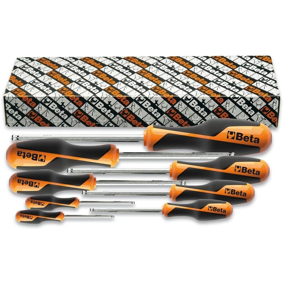 BM SPA - BMM012660308 Serie di 8 chiavi maschio esagonale ad estremità sferica (art. 1266BP)