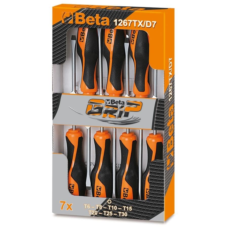 BM SPA - BMM012670307 Serie di 7 chiavi maschio con impugnatura Evox per viti con impronta Torx® (art. 1267TX)