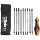 BM SPA - BMM012810520 Assortimento di 9 giravite bivalenti e 1 impugnatura di manovra, in astuccio