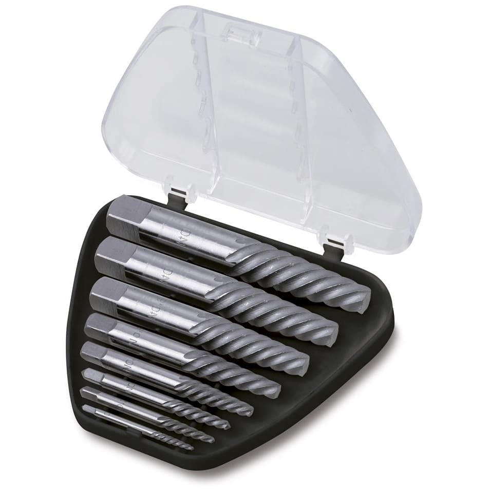 BM SPA - BMM014300108 Serie di estrattori conici per viti e prigionieri danneggiati destrorsi in astuccio di plastica