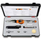 BM SPA - BMM018270100 Saldatore a gas con 7 accessori in valigetta con base morbida di polietilene espanso