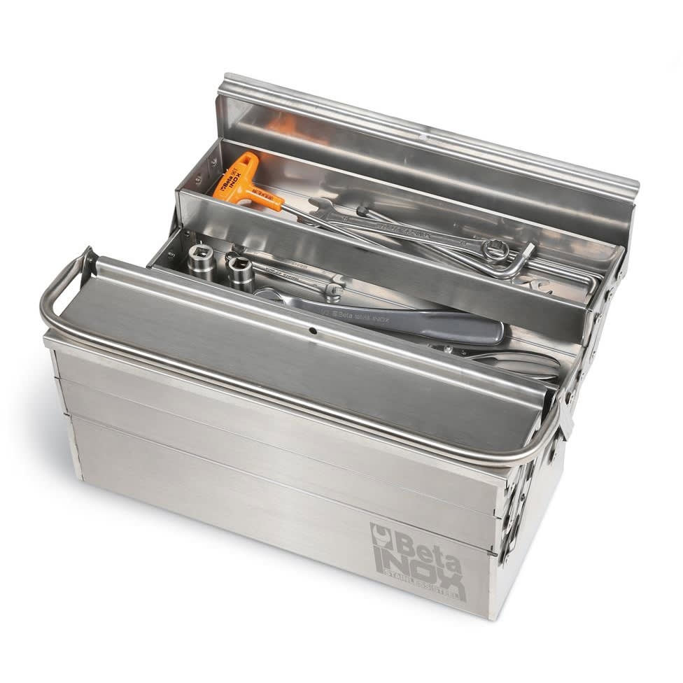 BM SPA - BMM021203001 Cestello estendibile a cinque scomparti in acciaio inossidabile AISI 304, vuoto