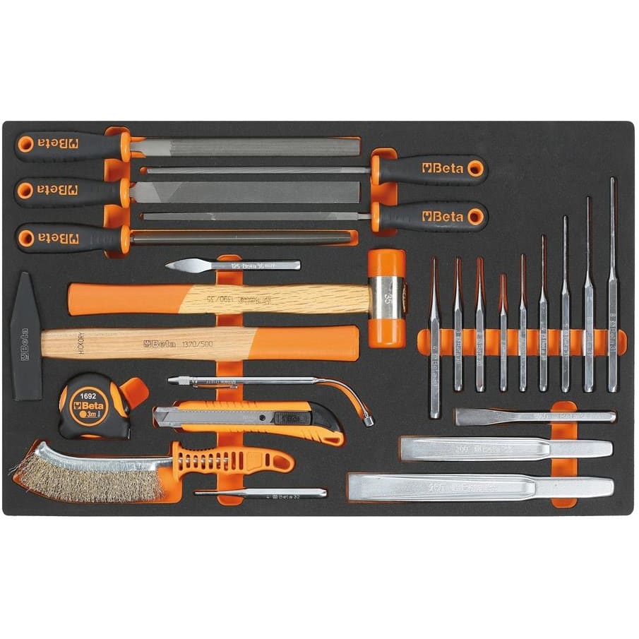 BM SPA - BMM024500230 Vassoio morbido in EVA utensili a percussione, lime, taglio e misurare