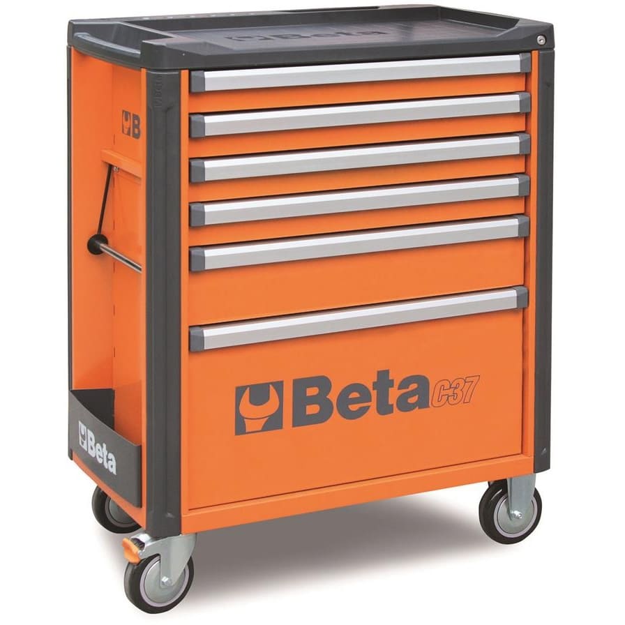 BM SPA - BMM037000061 CASSETT.6 DRAWERS VUOTE ORANGE C37 6/O