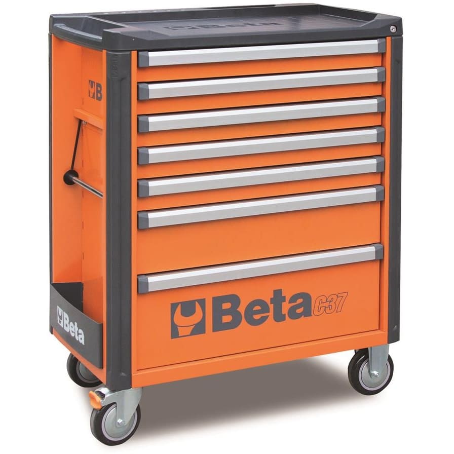 BM SPA BMM037000071 CASSETT.7 DRAWERS VUOTE ORANGE C37 7/O