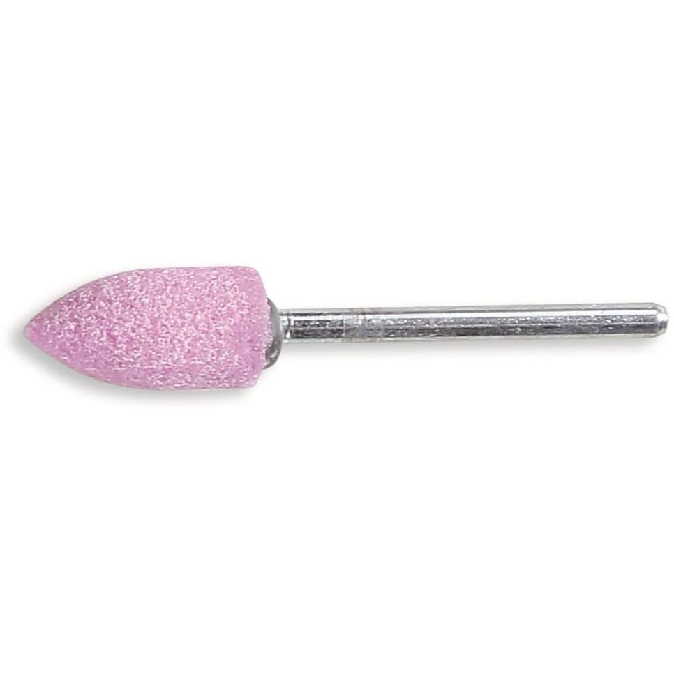 BM SPA - BMM111150010 Mole abrasive con gambo, granuli abrasivi di corindone rosa con legante ceramico, forma ad ogiva