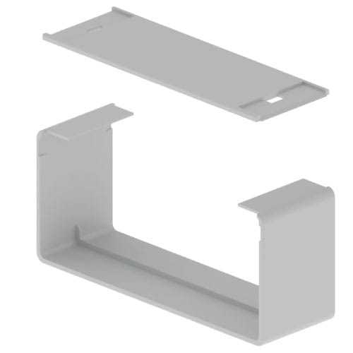 UNEX APARELLAJE ELEC UNY66164 66 COPRI-GIUNZIONI GRIGIO 60X150 U23X