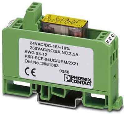 PHOENIX CONTACT - PHC2981376 PSR-SCF-120UC/URM/2X21 MODULO SICUREZZA