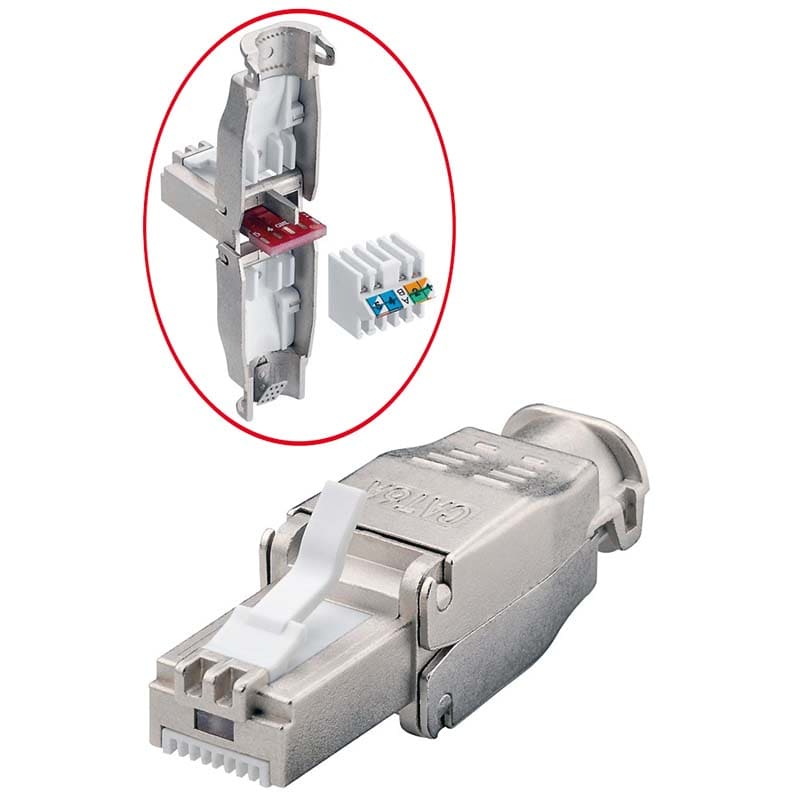 ELCART DISTRIBUTION ERT402190000 SPINA TEL. CAT6A TOOLLESS SCHERM