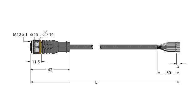 TURCK BANNER SRL TUK6625016 RKC4.5T-2/TEL