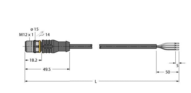 TURCK BANNER SRL TUK6625038 RSC4.4T-5/TEL
