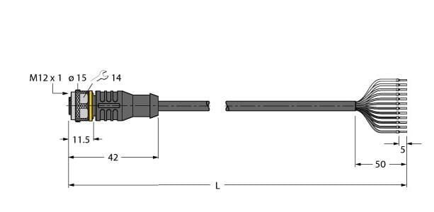 TURCK BANNER SRL TUK6625329 RKC12T-10/TEL