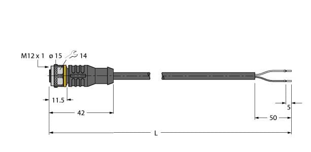 TURCK BANNER SRL TUK6628421 RKC4.221T-5/TEB