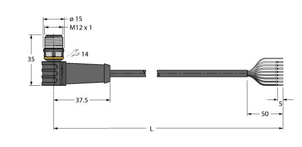 TURCK BANNER SRL TUK6630846 WSS8T-3/TXL