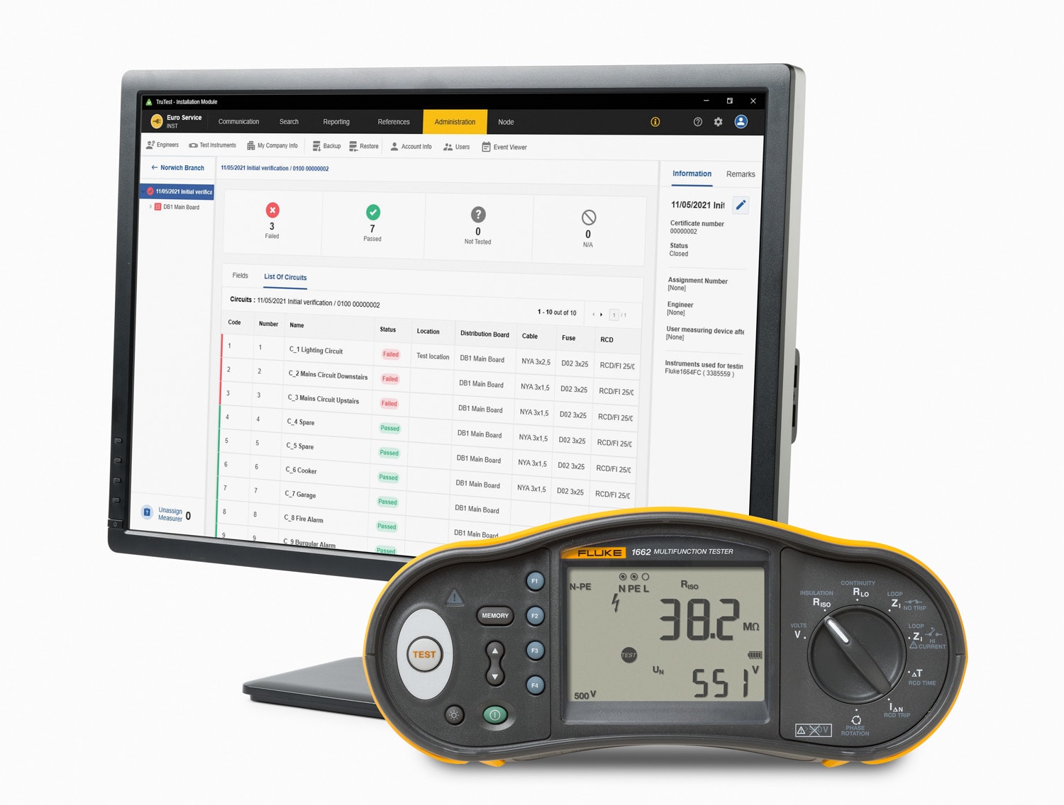 FLUKE ITALIA SRL FLK5317714 1662 IDTK KIT, TESTER MULTIFUNZE E LICEN