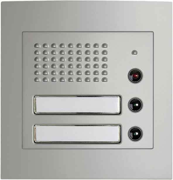 BTICINO - BTI332121 SFERA - FRONTALE PORTER 2 PULS ALLMETALL