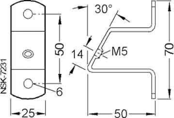 SIEMENS - SIE8WA746 Angolare di fissaggio