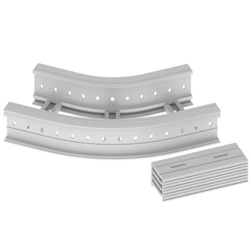 UNEX APARELLAJE ELEC UNY67336-04 67 CURVA PIANA 45 GRIGIO 135X300 R300 U
