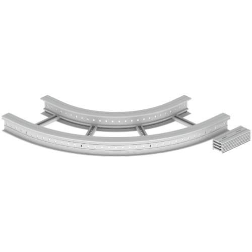 UNEX APARELLAJE ELEC UNY67527-04 67 CURVA PIANA 90 GRIGIO 135X500 R600 U