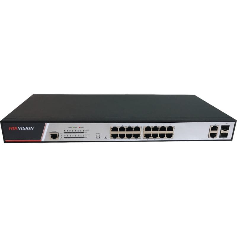HIKVISION ITALY SRL - HIK301801046 DS-3E2318P SWITCH 10/100 FULL MAN 16 POE