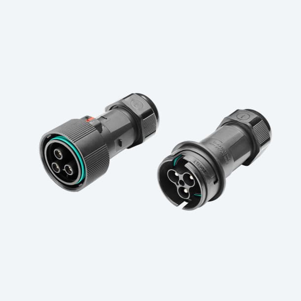 TECHNO SRL - TLHTHB.405.A3EU.R KIT CONN PLUG-SOCKET 3P SCREW IP68 UP