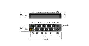 TURCK BANNER SRL TUK6814020 TBEN-S1-8DIP