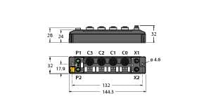 TURCK BANNER SRL TUK6814029 TBEN-S2-2RFID-4DXP