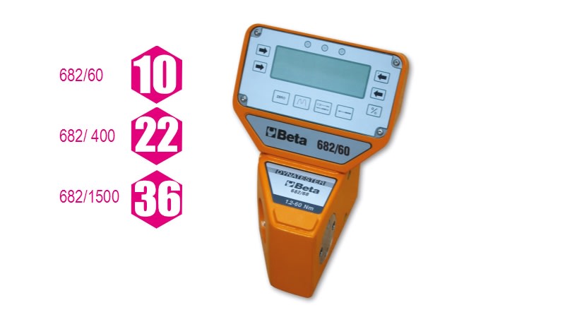 BM SPA - BMM006820150 Misuratore di coppia elettronico digitale con trasduttori porziometrici Dynatester 682 funzionamento destrorso e sinistrorso Alta precisione di lettur